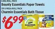 Rouses Bounty essentials paper towels or charmin essentials bath tissue offer