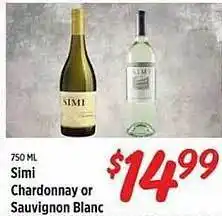 Rouses Simi chadonnay or sauvignon blanc offer