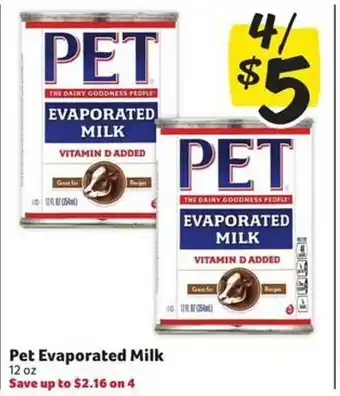 Harveys Supermarkets Pet evaporated milk offer
