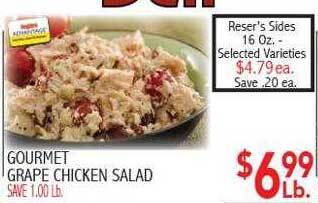 Ingles Markets Gourmet grape chicken salad offer