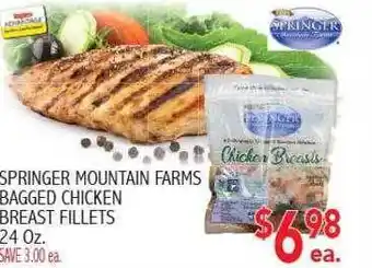 Ingles Markets Springer mountain farms bagged chicken breast fillets offer