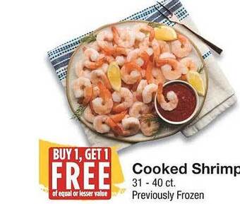 Amigos United Cooked shrimp offer