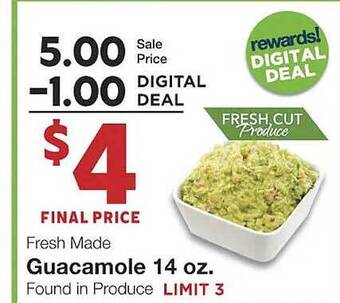 Amigos United Guacamole offer