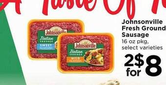 SHOPPERS Johnsonville fresh ground sausage offer