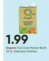 Stater Bros Organic full circle market broth offer