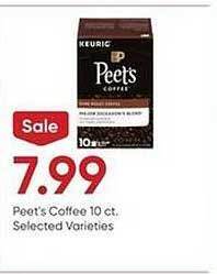 Stater Bros Peet's coffee offer