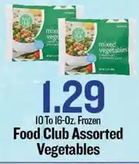 Bell's Food Store Food Club Assorted Vegetables offer