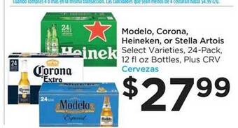 Foods Co Modelo, corona, heineken or stella artois offer