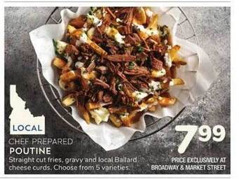 Albertsons Chef prepared poutine offer