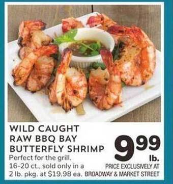Albertsons Wild caught raw bbq bay butterfly shrimp offer