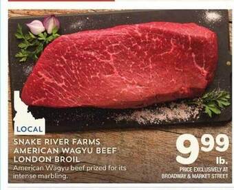 Albertsons Snake river farms american wagyu beef london broil offer