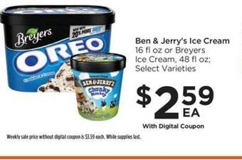 Food 4 Less Ben & jerry's ice cream offer