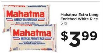 Food 4 Less Mahatma extra long enriched white rice offer