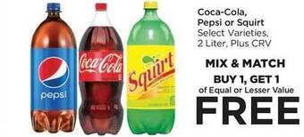 Food 4 Less Coca-cola, pepsi or squirt offer