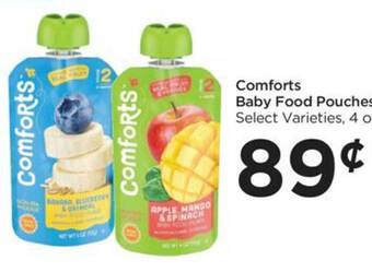 Food 4 Less Comforts baby food pouches offer