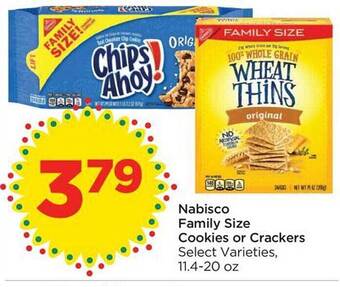Food 4 Less Nabisco family size cookies or crackers offer