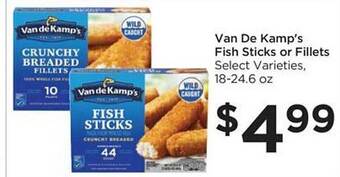 Food 4 Less Van de kamp's fish sticks or fillets offer