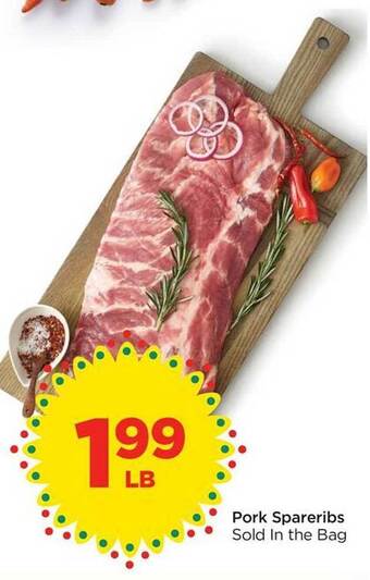Food 4 Less Pork spareribs offer
