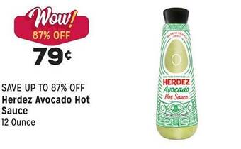 Grocery Outlet Herdez avocado hot sauce offer