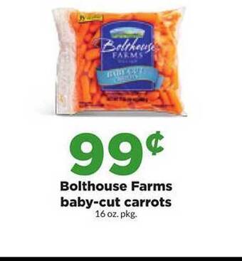 Hy-Vee Bolthouse farms baby-cut carrots offer