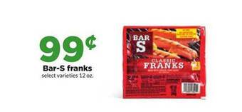Hy-Vee Bar-s franks offer