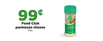 Hy-Vee Food club parmesan cheese offer