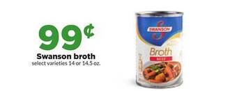 Hy-Vee Swanson broth offer