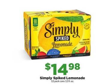 Hy-Vee Simply spiked lemonade offer