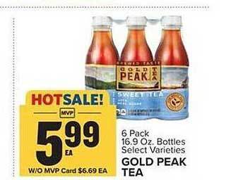 Food Lion Gold peak tea offer