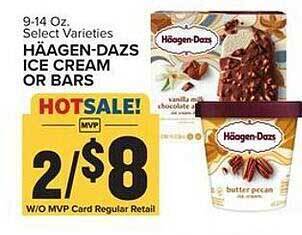 Food Lion Häagen-dazs ice cream or bars offer