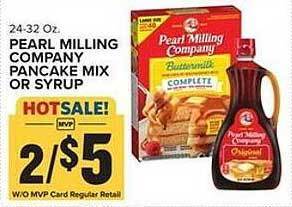 Food Lion Pearl milling company pancake mix or syrup offer
