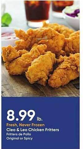 Stater Bros Cleo & leo chicken fritters offer