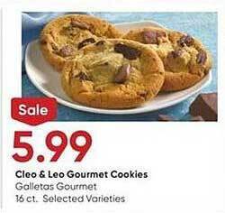 Stater Bros Cleo & leo gourmet cookies offer