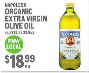 New Seasons Market Napoleon organic extra virgin olive oil offer
