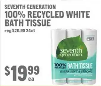 New Seasons Market Seventh generation 100% recycled white bath tissue offer