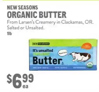 New Seasons Market New seasons organic butter offer
