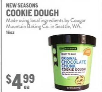 New Seasons Market New seasons cookie dough offer