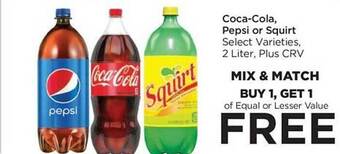 Foods Co Cocacola, pepsi or squirt offer