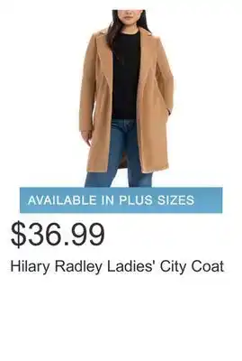 Costco Hilary radley ladies' city coat offer