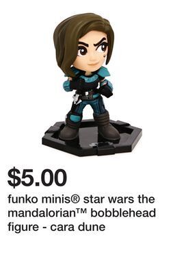 Five Below Funko minis® star wars the mandalorian™ bobblehead figure - cara dune offer