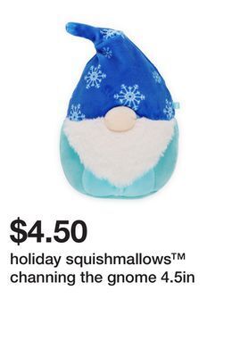 Five Below Holiday squishmallows™ channing the gnome 4.5in offer