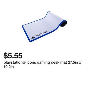 Five Below Playstation® icons gaming desk mat 27.5in x 10.2in offer