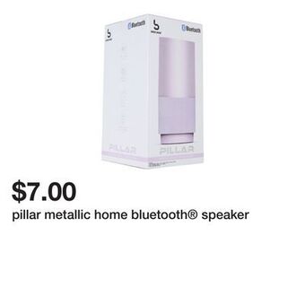 Five Below Pillar metallic home bluetooth® speaker offer