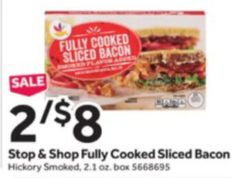 Stop&Shop Stop & Shop Fully Cooked Sliced Bacon offer