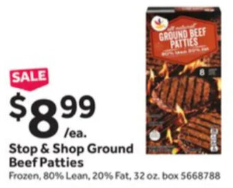 Stop&Shop Stop & Shop Ground Beef Patties offer