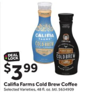 Stop&Shop Califia Farms Cold Brew Coffee offer