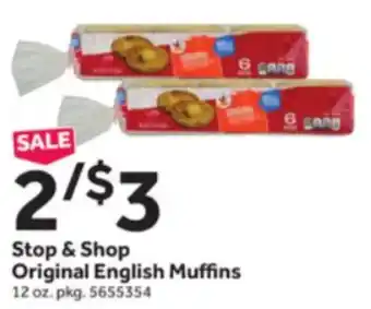 Stop&Shop Stop & Shop Original English Muffins 12 oz. offer