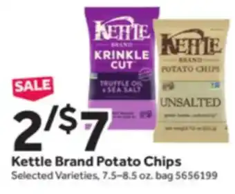 Stop&Shop Kettle Brand Potato Chips 7.5-8.5 oz. offer