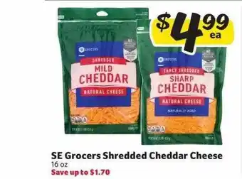 Winn Dixie Se grocers shredded cheddar cheese offer