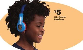 Family Dollar Kids' character headphones offer